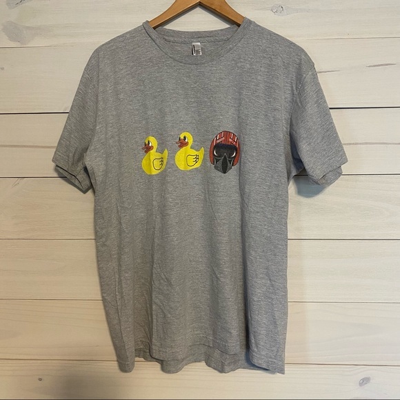 AMERICAN APPAREL Topgun Duck duck goose graphic t-shirt sz XL - Picture 1 of 4